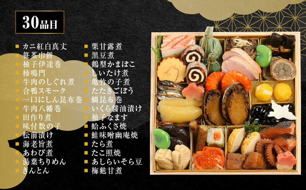【京 伏見 魚三楼】和風おせち 一段重 2人前 -12 京都 老舗料亭 人気おせち［ 京都 老舗 料亭 おせち料理 和風おせち 人気 おすすめ グルメ 日本料理 京料理 2027 正月 お祝い お取り