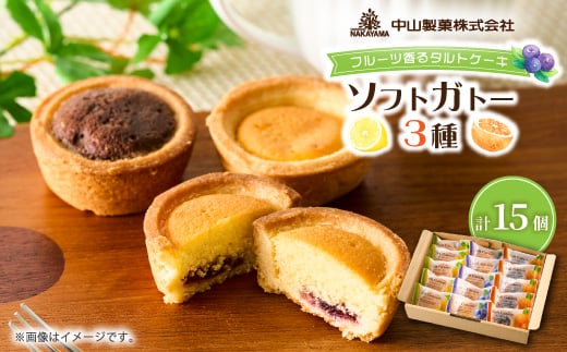 
中山製菓のソフトガトー15個入【1328614】
