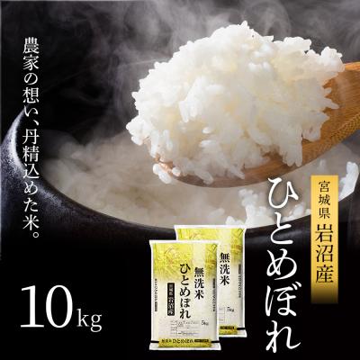 ふるさと納税 岩沼市 【先行予約】令和7年産新米 ひとめぼれ 10kg 無洗米 宮城県 岩沼市[No.5704-1219]