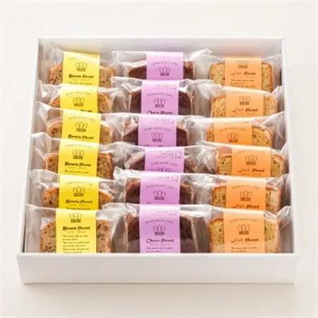 お菓子詰め合わせ セット(人気 パウンドケーキ 3種類×6コ)＜北海道のおすすめスイーツセット ＞_詰め合わせ セット パウンドケーキ 人気 クランツ国誉店 スイーツ スィーツ 焼菓子 個包装 小分け