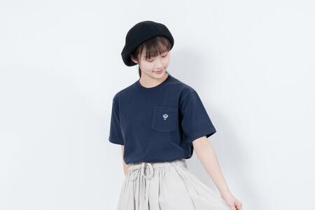 【KEY MEMORY】Natural Label Pocket T-shirts NAVY〈2〉メンズMサイズ