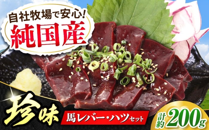 
            『純国産』熊本の味 馬 珍味 セット 計約200g 馬刺し レバー馬刺し ハツ馬刺し 珍味 おつまみ 晩酌 刺身馬肉 希少 熊本 生レバー 生ハツ 【有限会社 九州食肉産業】 [AYCN055]
          