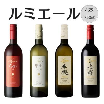 ふるさと納税 笛吹市 ルミエールおすすめ赤白ワイン 計4本セット(2) 167-135