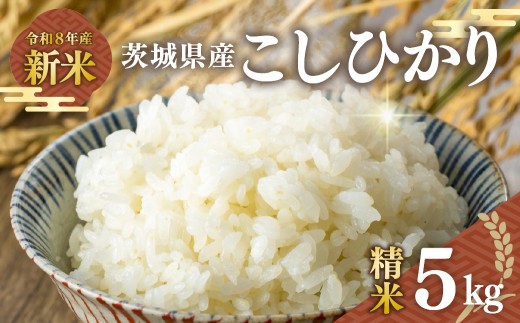 令和8年度 新米 コシヒカリ 精米 5kg 農家直送 | コシヒカリ こしひかり 米 お米 おこめ こめ 白米  ごはん ご飯 厳選米 茨城県産 こしひかり 産地直送 国産 冷めてもおいしい 美味しい こだわり いばらきみどり認定 甘みが強い ふっくら 艶やか 茨城県 龍ケ崎市