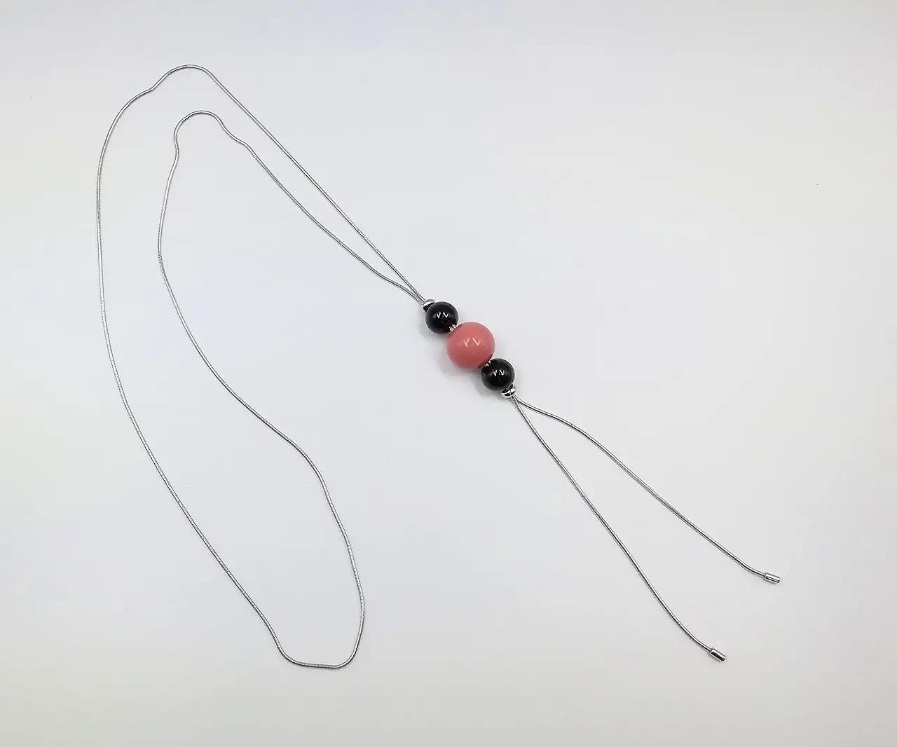 輪島うるし塗 Ｙ字ネックレス（漆塗） サクラ　wa049　ネックレス