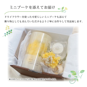 ボタニカルキャンドルランタン ブルー系