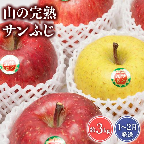 【2027年1～2月発送】 吹田りんご園　山の完熟サンふじ・王林約5kg 【吹田りんご園・青森りんご・平川市広船産・1月・2月】