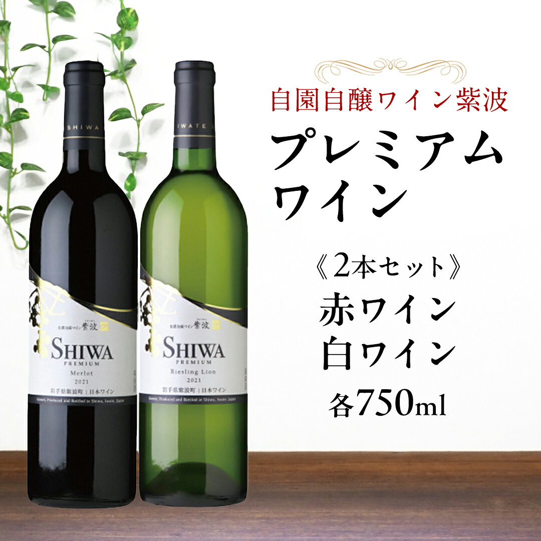 【ふるさと納税】 産地限定 ワインぶどう品種使用 自園自醸ワイン紫波 プレミアムワイン2本セット ふるさと納税 紫波町産 テロワール ワイン （AL046-1）