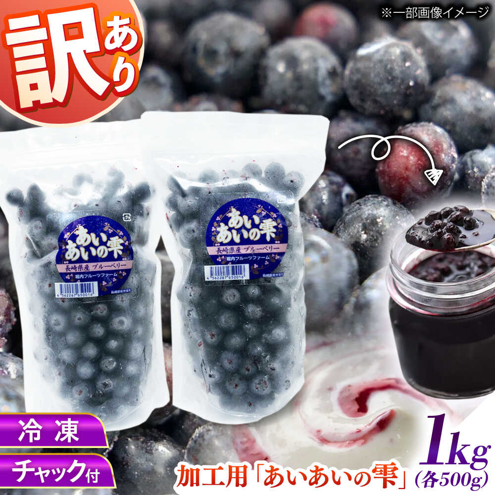 【ふるさと納税】【訳あり】佐々町産 冷凍ブルーベリー1kg[QAT019]フルーツ 果物 くだもの 冷凍 1kg 小分け 完熟 ご当地 国産 おすすめ
