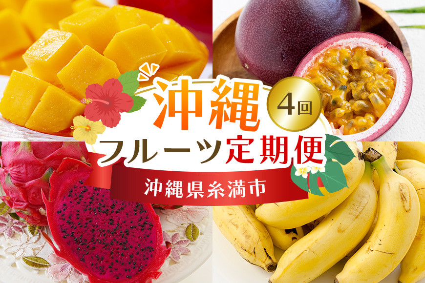
                  【定期便全4回】沖縄 フルーツ 定期便 4回 パッションフルーツ マンゴー ドラゴンフルーツ フルーツ定期便 沖縄バナナ バナナ 旬 フルーツ 果物 くだもの 完熟マンゴー 沖縄マンゴー 定期便 季節の果物 産地直送 沖縄県 糸満市
                