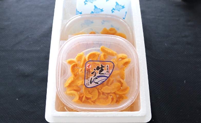 エゾバフンウニ(赤系)無添加塩水パック50～60g×1P[11月上旬以降発送] G-71002
