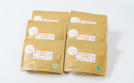 里川カボチャパウダー 50g入り６パックセット【お菓子作り マフィン クッキー パン レシピ スイーツ パンプキン ハロウィン 便利 離乳食 かぼちゃ スープ 南瓜 茨城県 常陸太田市】