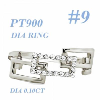 ふるさと納税 笛吹市 PT チェーンリンクリングDIA0.1CT RADR-6937DI-P #9