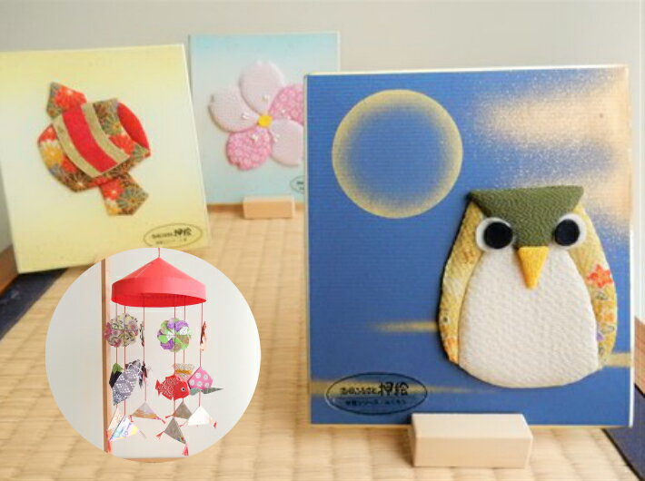 【ふるさと納税】酒田ふるさと押絵6種セット〜傘福シリーズ〜 折紙でつくる傘福付き