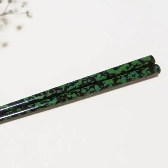 津軽塗 箸 一膳【芽吹】 津軽塗箸 漆塗 お箸 ギフト プレゼント【青森 五所川原】ハシ 一対 おはし 津軽塗り 津軽塗り箸  黒 緑