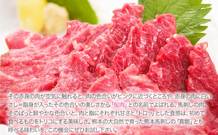 ★熊本特産馬刺し★【国内肥育】国産赤身馬刺し320g+タレ100ml付き《90日以内に出荷予定(土日祝除く)》---oz_fjakami_90d_r7_16000_320g---