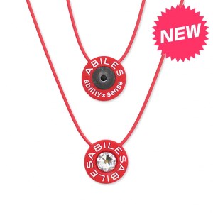 ABILES PLUS Crystal ネックレス T-RED/BLUE (a24-028)