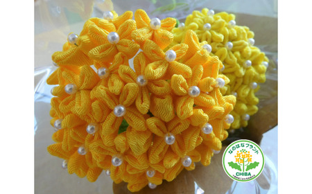B804 ちりめん細工の菜の花