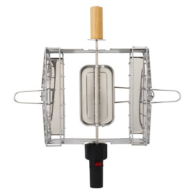 くるくるクッキングリル アウトドアで手軽に鳥の丸焼きやバウムクーヘンを作れる 81064153【1689592】