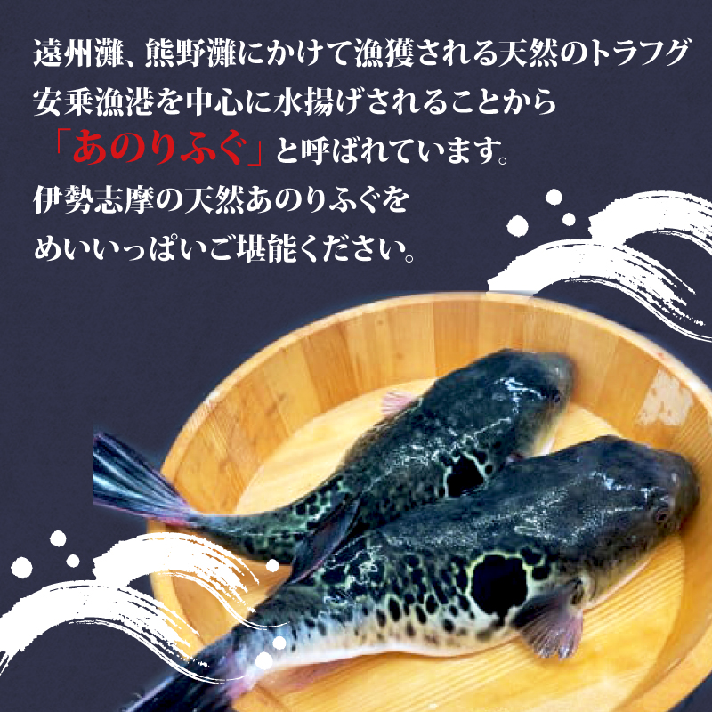 【 期間限定 】ふぐ セット てっさ てっちり 2匹 5～6人前 冷蔵 鮮魚 海鮮 魚介 フグ刺し 冬 鍋 刺身 ふぐ刺身 フグ 河豚 天然 三重 伊勢志摩 志摩 あのりふぐ