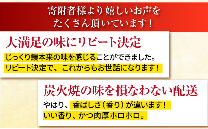 【3回定期便】 うなぎ セット (2尾 タレ付き) 【森うなぎ屋】 [NAK010] ウナギ 鰻 国産 炭火焼 蒲焼 蒲焼き