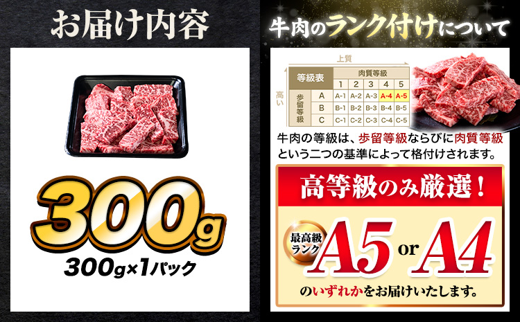 牛肉 A4～A5等級 黒毛和牛 切り落とし くまもと黒毛和牛 上 ロース 焼肉切り落とし 300g 《30日以内に出荷予定(土日祝除く)》熊本県 長洲町 上ロース 焼肉用 焼肉 肉 お肉 和牛 A5 