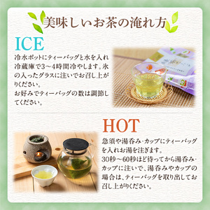 鹿児島県湧水町産！栽培期間中農薬・化学肥料不使用！湧水煎茶ティーバッグ 計40個(20個×2袋) 国産 九州産 鹿児島県産 茶葉 お茶 茶 日本茶 緑茶 煎茶 ティーバッグ ギフト 贈答 プレゼント 