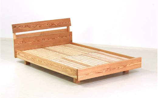 【Foreque】 小国杉 ベッド セミダブル コンセント付き 133cm 木製 木 天然木 無垢材 インテリア おしゃれ Foreque 熊本 阿蘇 南小国町 送料無料