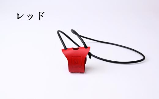 【レッド】グラスホルダー UNISOLE  ｜ 革小物 革 学生ブランド 手づくり ユニソレ おしゃれ 小物 革製品 プレゼント ギフト 贈り物 草加レザー 草加 獨協大学 大学生 草加市 埼玉県