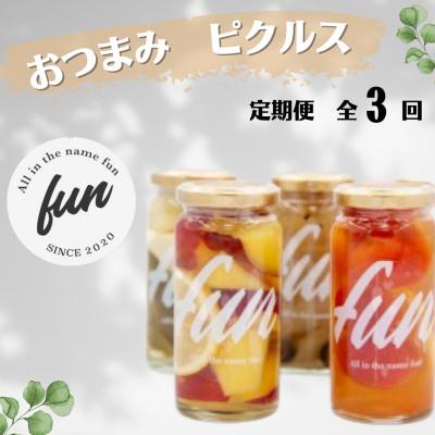 ふるさと納税 唐津市 【毎月定期便】【fun】佐賀県産　おつまみピクルスセット全3回