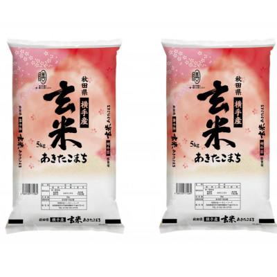 ふるさと納税 横手市 【令和7年産】秋田県横手市産 あきたこまち 玄米 10kg(5kg×2袋)