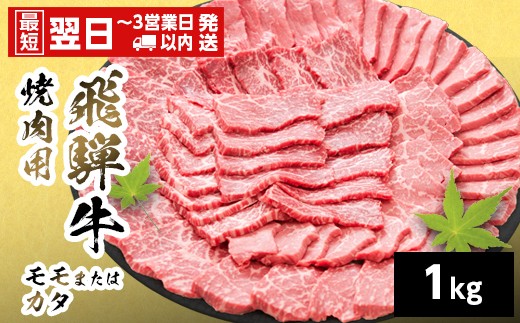 
                  【最短翌日発送】 飛騨牛 モモまたはカタ 焼肉用 赤身 1kg 岐阜県産 詰め合わせ 黒毛和牛 もも かた 赤身 牛肉 牛 国産 お取り寄せ 自宅用 和牛 最短発送 養老ミート
                