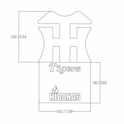 ふるさと納税 尼崎市 【HIBANAS】阪神タイガース承認 TORAphy(トラフィー)無塗装 |  | 02