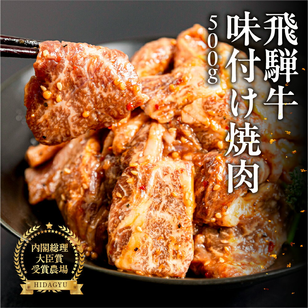 【ふるさと納税】飛騨牛 味付け焼肉　500g　【冷凍】ブランド牛 贈り物 贈答 ギフト 和牛 下呂温泉 焼肉 味付け おかず 飛騨 19000円 20000円 岐阜県 下呂市