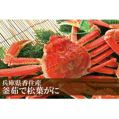 ふるさと納税 香美町 松葉がに 釜茹で 冷凍 兵庫県香住産 約600〜700g×1匹 【2025年11月中旬以降順次発送】
