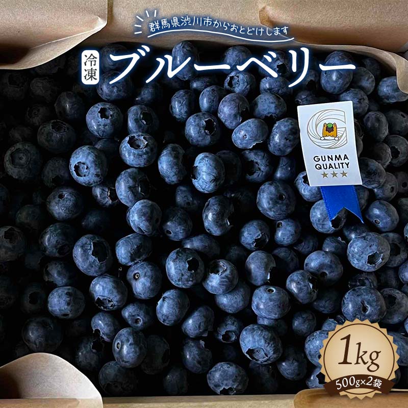 【ふるさと納税】 冷凍ブルーベリー1kg【5年連続最高金賞受賞 群馬県ブルーベリー品評会2021~2025年】 化学合成農薬 除草剤不使用 フルーツ 果物 F4H-0570