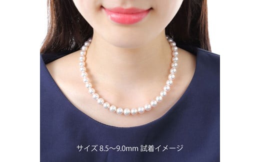 真珠 アクセサリー ネックレス ピアス イヤリング セット パール Pt900 ジュエリー 人気 三重県 伊勢志摩 伊勢 志摩 志摩市 冠婚葬祭 結婚式 お葬式 / 老舗の真珠専門店・高品質アコヤ真珠ネックレスセット8.5～9.0ミリ（ピアスセット）