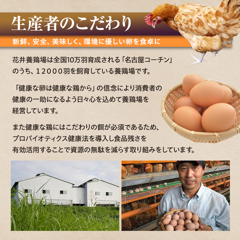 【6か月定期便】日本三大地鶏！！ 「純系　名古屋コーチンの卵」（30個） 本当に美味しい食べ物は調味料の味に負けません！