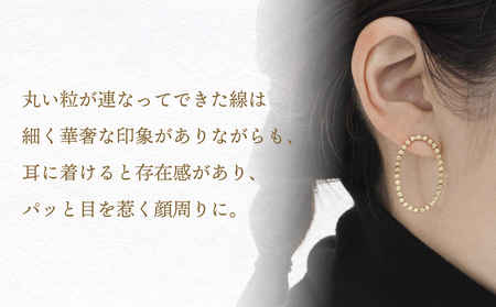 orbit ピアス（brass） 富山県 氷見市 アクセサリー ピアス ハンドメイド