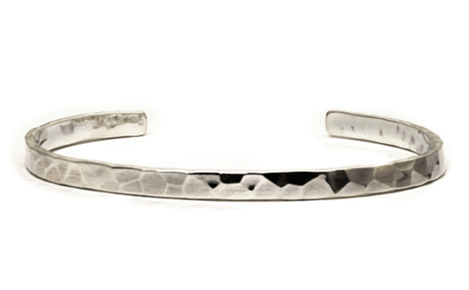 SDGsスレンダーワンオフシルバータタキブレスレットバングルレディース アクセサリー リサイクルシルバー ※離島への配送不可