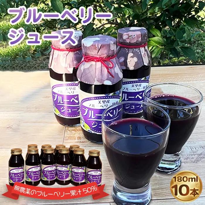 ブルーベリージュース（180ml）10本セット  [No.230]