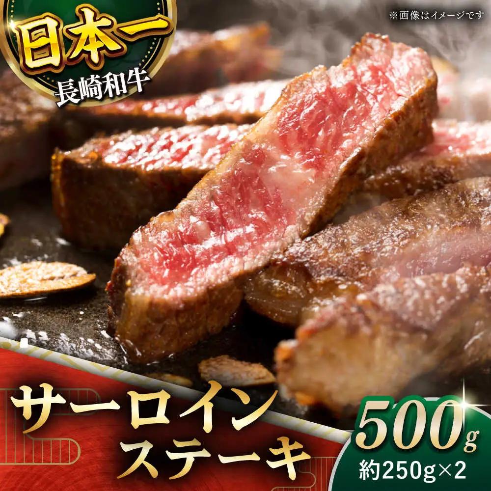 サーロイン ステーキ 計500g[QBD011]牛肉 国産 長崎和牛 サーロインステーキ