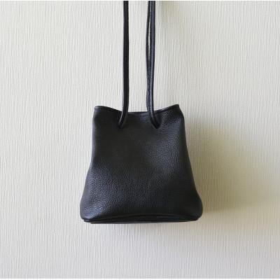 ふるさと納税 益子町 巾着バッグ(S)ブラック