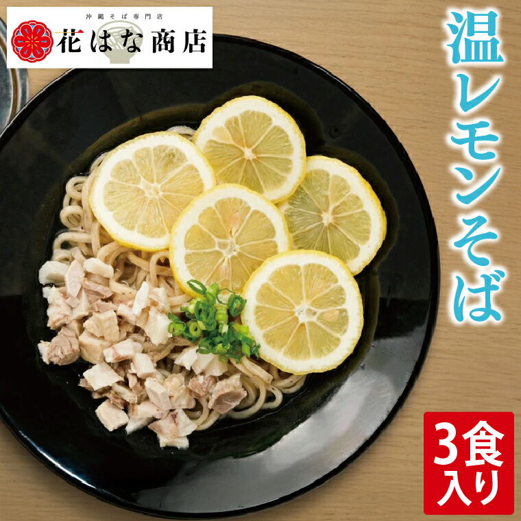 【ふるさと納税】温レモンそば 3食入り｜沖縄そば そば 温レモンそば レモン 真空 冷凍 沖縄 沖縄県 豊見城市(AY004)