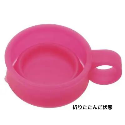 シリコーン製携帯ミニコップ 120ml オウンカラー グリーン 折りたたみ シリコン 専用ケース付き 外出 おでかけ うがい 歯みがき はみがき 服薬 薬 便利 たためるミニコップ〈スケーター株式会社