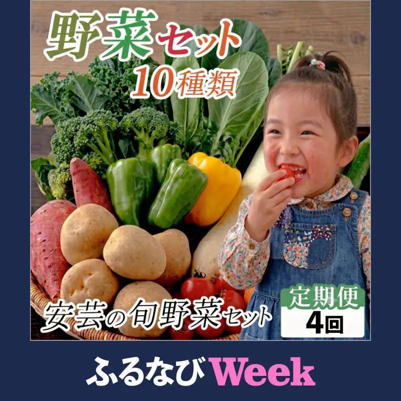 定期便/計4回 安芸野菜（10種）【野菜】