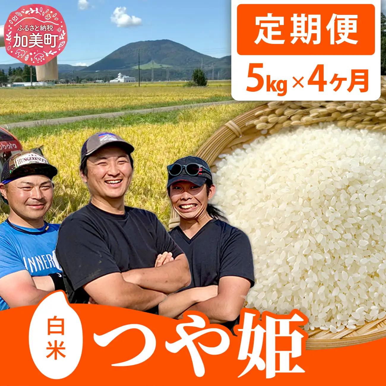令和8年産 つや姫 5kg×4回定期便 つや