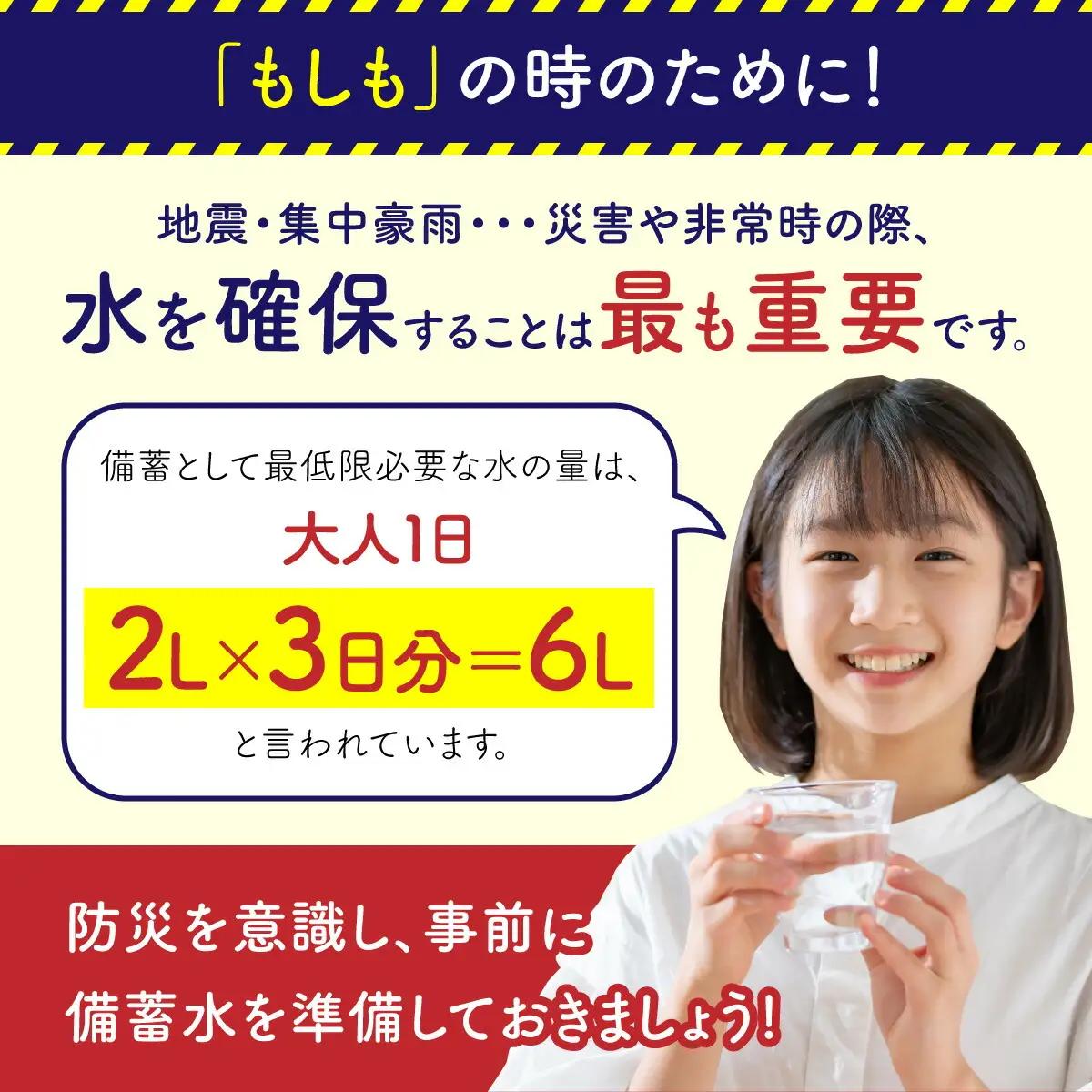 【10年ミネラルウォーター】2L×6本 保存水 ミネラルウォーター mg008