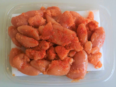 博多まるきた水産 辛子明太子 切子 約1kg 吉富町/株式会社吉浦コーポレーション[BGAD008]