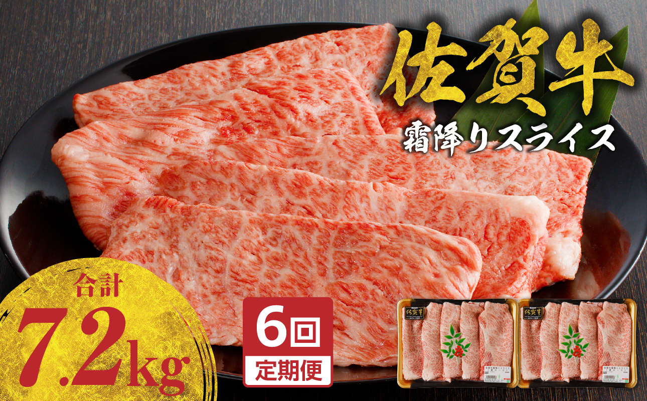 中山牧場 佐賀牛霜降りスライス定期便DX（6回）